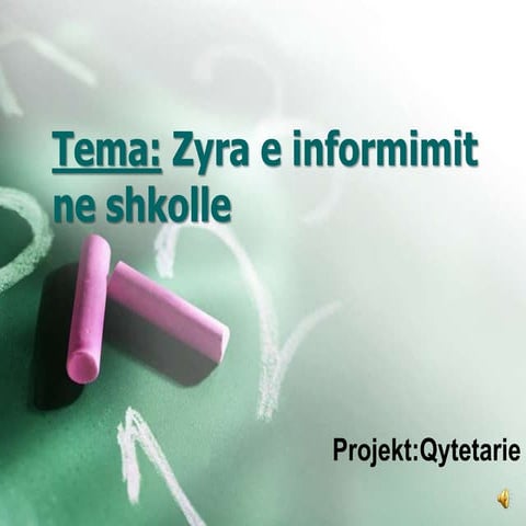 Projekt qytetarie "Petro Nini Luarasi"
