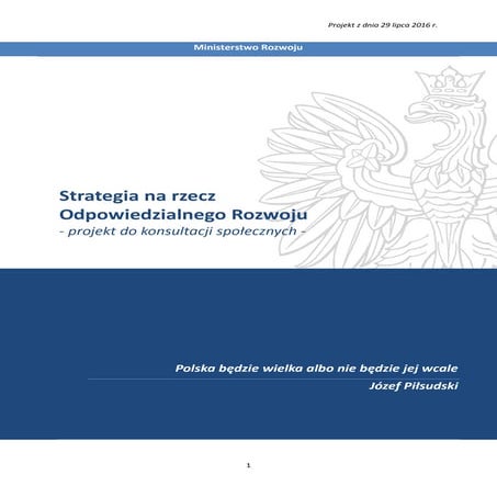 Projekt Ministerstwa Rozwoju