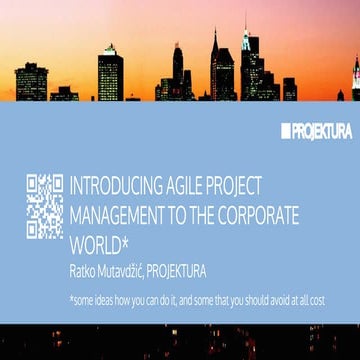 (PROJEKTURA) agileadria agile for corporations