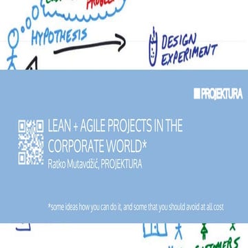 (PROJEKTURA) lean and agile for corporation @Cotrugli MBA