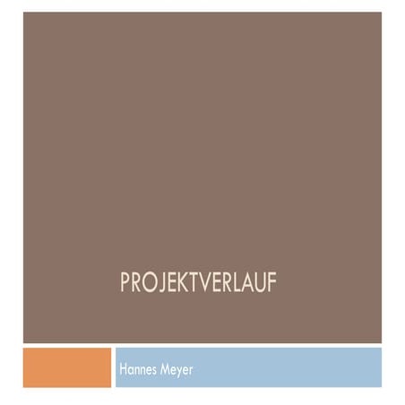 Projektverlauf