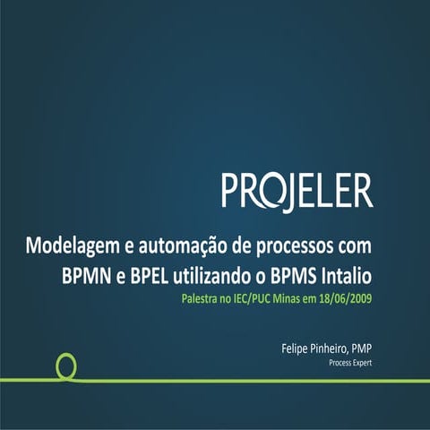 Palestra da Projeler sobre BPMS na PUC Minas