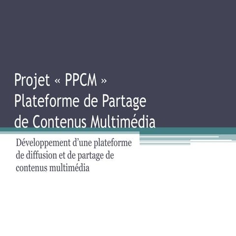 Projet de semestre / 1ére partie / partage de contenus multimédias