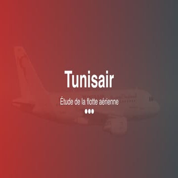 Projet 1 - Etude de la flotte de tunisair