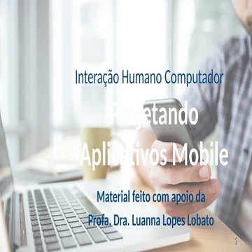 Projetando Aplicativos Mobile - Prof. Thiago Jabur