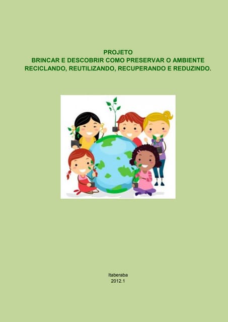 Projeto Brincar e Descobrir como Pr...