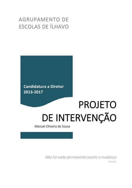 Candidatura a diretor do agrupament...