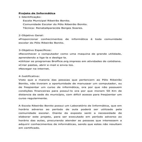 Projeto De InformáTica | DOC