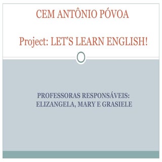 Project: LET’S LEARN ENGLISH!