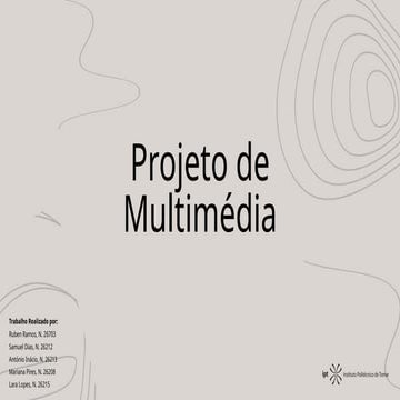 Projeto de Multimédia - Quais as suas fases e o importante | PPTX