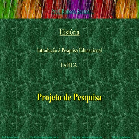 Projeto de pesquisa
