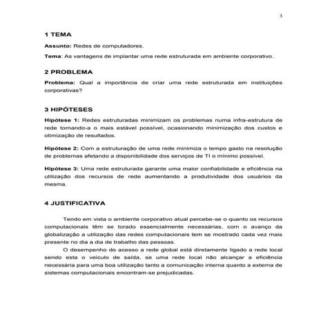Projeto de pesquisa   exemplo