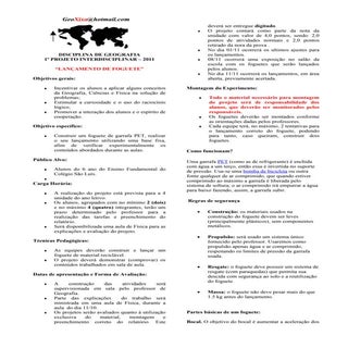 Projeto do foguete 01