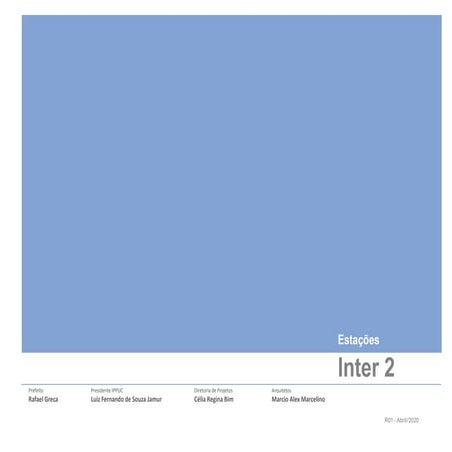 Projeto estacoes Corredor Inter 2 Curitiba