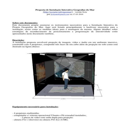 Projeto da Instalacao - versão 1