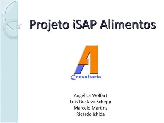 Projeto iSAP alimentos