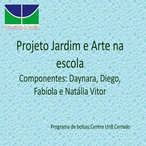 Projeto Jardim e Arte na Escola