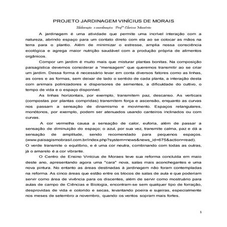 Projeto de Jardinagem