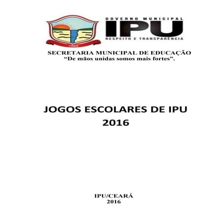 Projeto jogos escolares