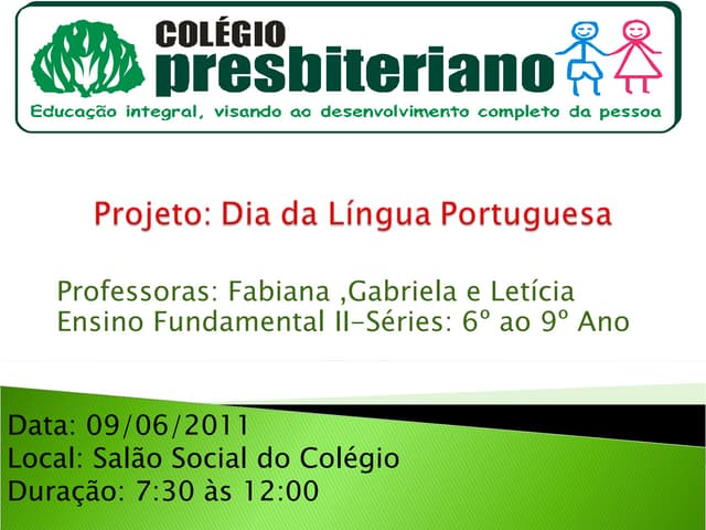 Projeto lingua portuguesa
