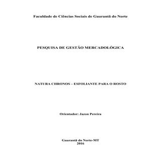 Projeto marketing cronos (aelcio ma...