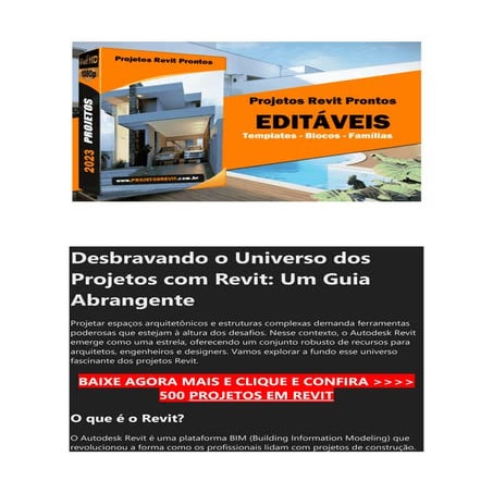 Baixe Projetos em Revit Projetos Prontos | PDF