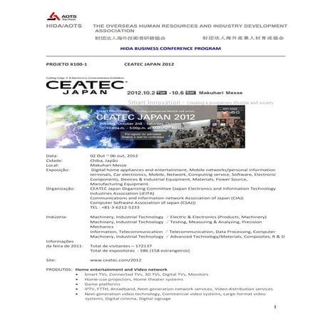 Projeto x100 1 ceatec japan 2012