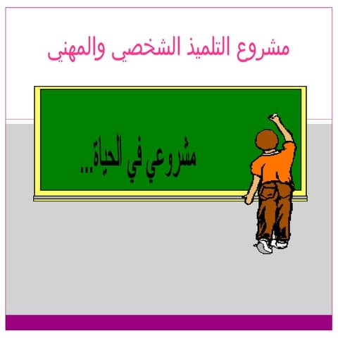 Projet personnel de l'élève