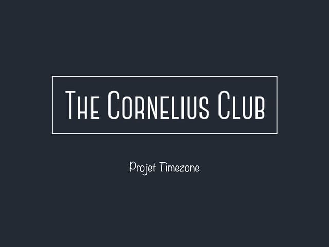 Projet timezone