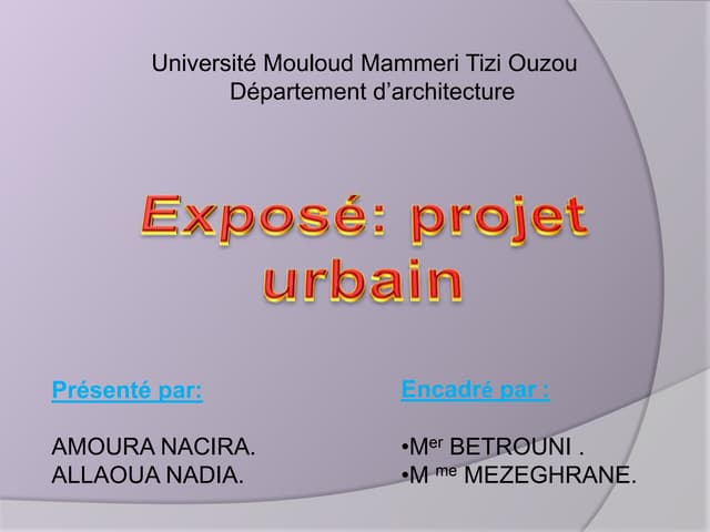 Projet urbain 04