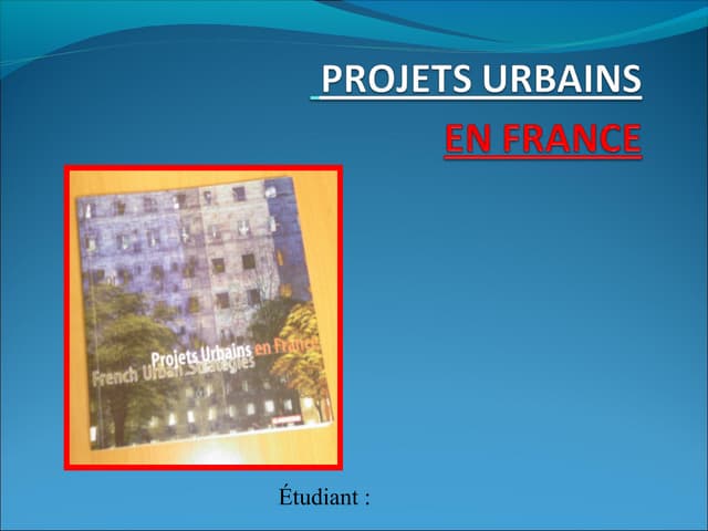 Projet urbain 05