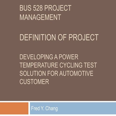 Proj mgmt definition of project