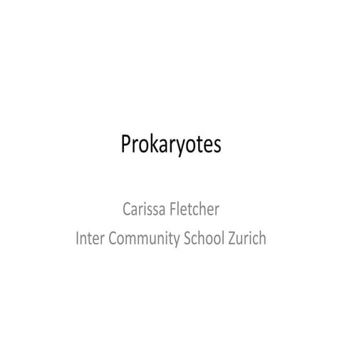 Prokaryotes
