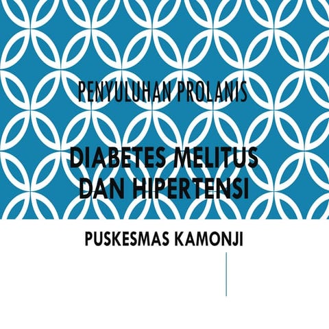 penyuluhan prolanis diabetes dan hipertensi