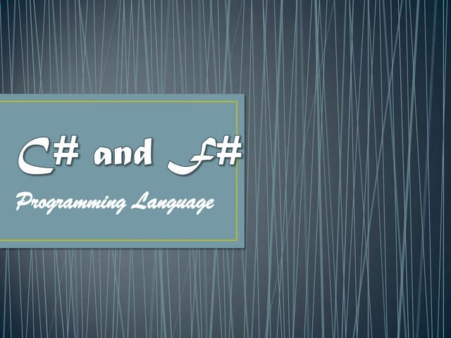 c# at f#