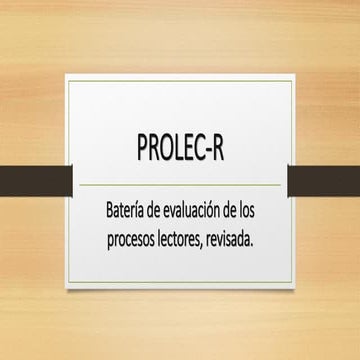 Prolec r | PDF