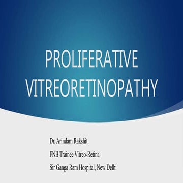 Proliferative Vitreoretinopathy 