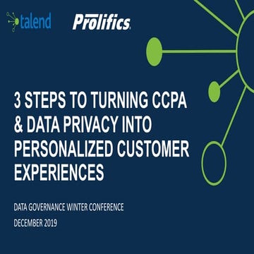 3 Steps to Turning CCPA & Data Privacy into Personalized Customer Experiences