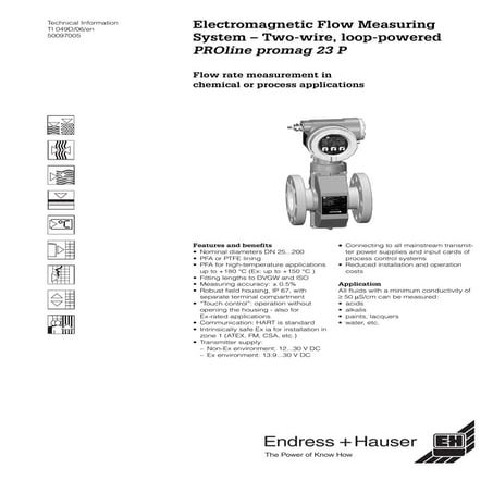 Proline PROline promag 23P -Electromagnetic Flowmeter