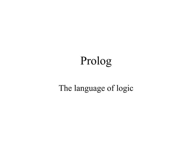 Prolog