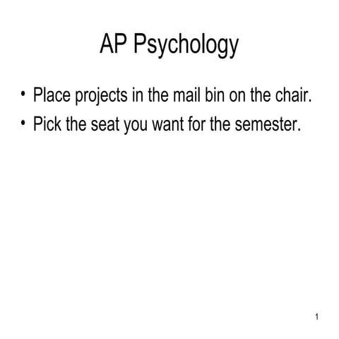 Prologue (history and psychology overview)