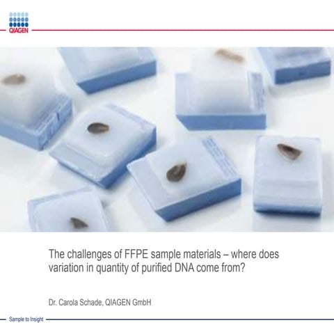 Challenges of FFPE Sample Materials – Where Does Variation in Quantity of Pur...