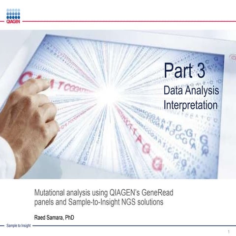 Advanced NGS Data Analysis & Interpretation- BGW + IVA: NGS Tech Overview Web...