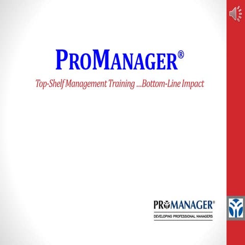 ProManager Executive Overview PowerPoint 092314