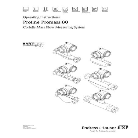 Promass80 flow meter