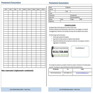 Promemoria consumatore