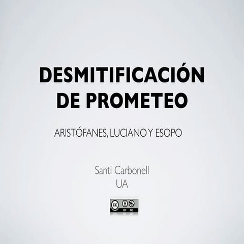 Desmitificación de Prometeo