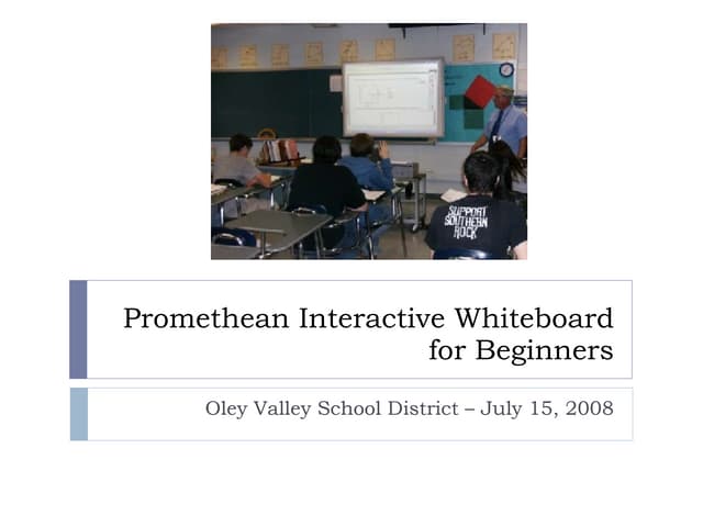 Promethean for Beginners