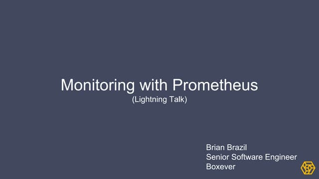 Prometheus lightning talk (Devops Dublin March 2015)