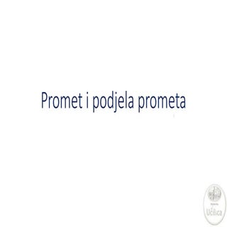 Promet i podjela prometa 